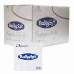 2000 Serviettes Blanc 2V 38x38